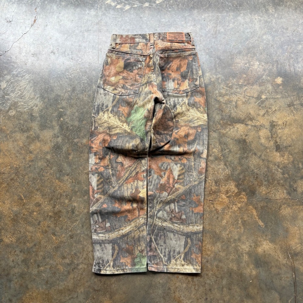 Wrangler Rugged Wear Kids Camo Pants 12 Reg Advantage Timber Made in USA